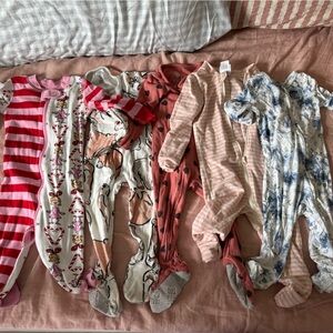 Girl Baby Footed Pajamas